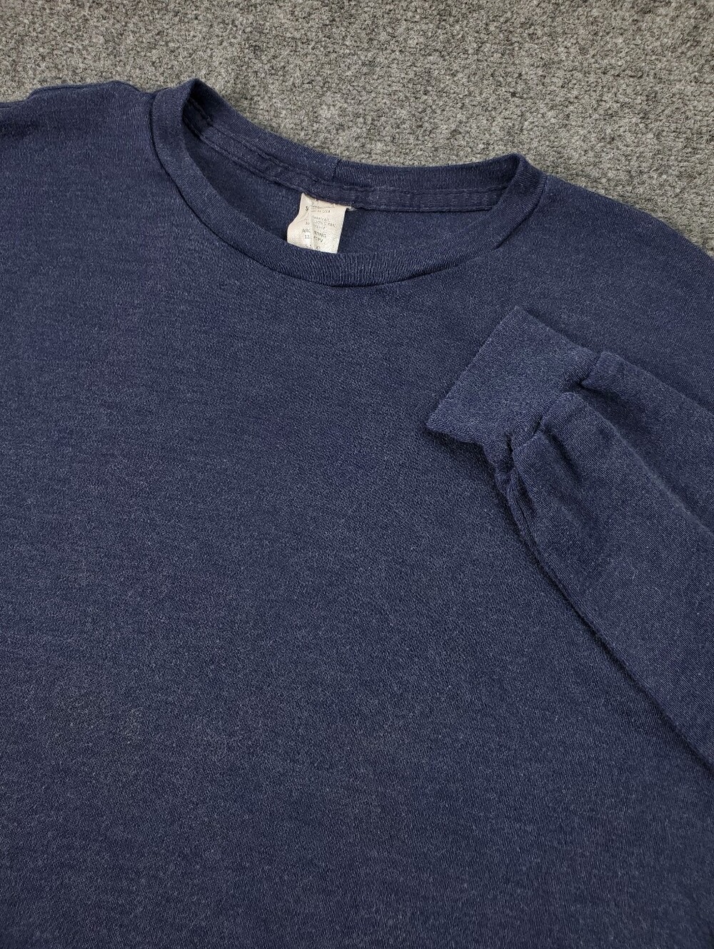 Spentex NGI FR Flame Resistant T Shirt Mens XL Long Sleeve Navy Blue Safety Work